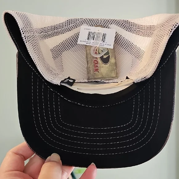 NWT Mossy Oak Brown Camo Trucker Hat with Deer Patch - Picture 6 of 11